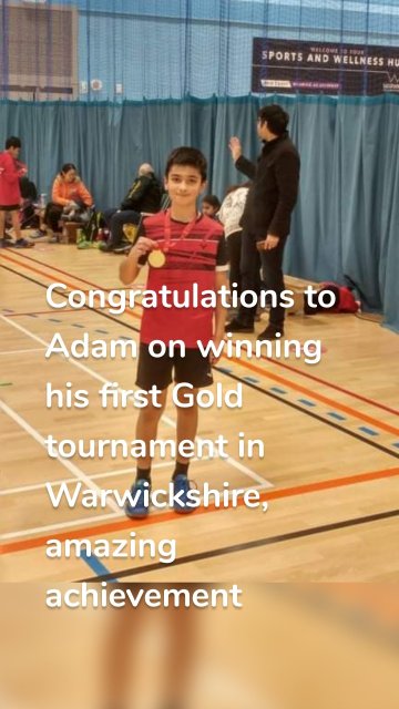 Congratulations to Adam on winning his first Gold tournament in Warwickshire, amazing achievement
